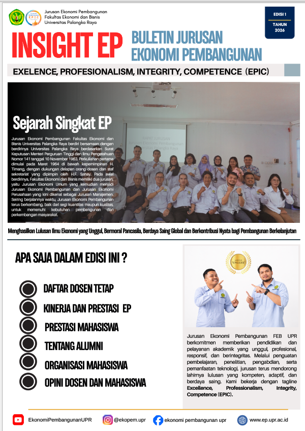 BULETIN EKONOMI PEMBANGUNAN EDISI I TAHUN 2026